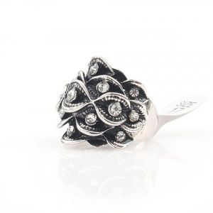 Retro ring with rhinestones. Артикул: IXI30117