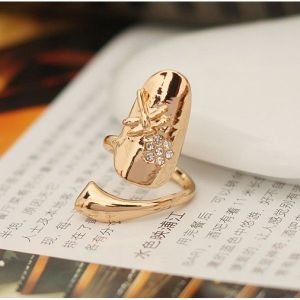 Ring nail with rhinestone. Артикул: IXI30127