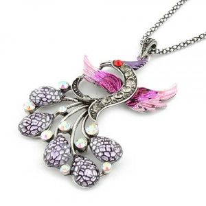 Retro necklace with rhinestones. Артикул: IXI30211