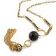 Beautiful necklace with black stone