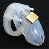 Silicone chastity belt CB-6000S, transparent