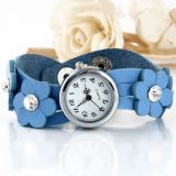 Delicate womens watch with flowers