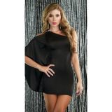 Luxurious mini dress one shoulder