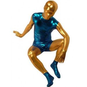 SALE! Golden-blue jumpsuit. Артикул: IXI34619