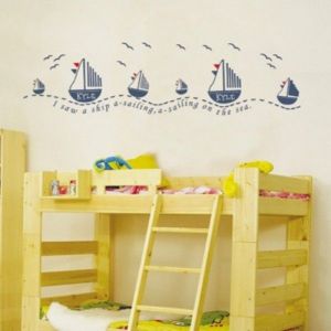SALE! Vinyl sticker - Boats with seagulls. Артикул: IXI35088