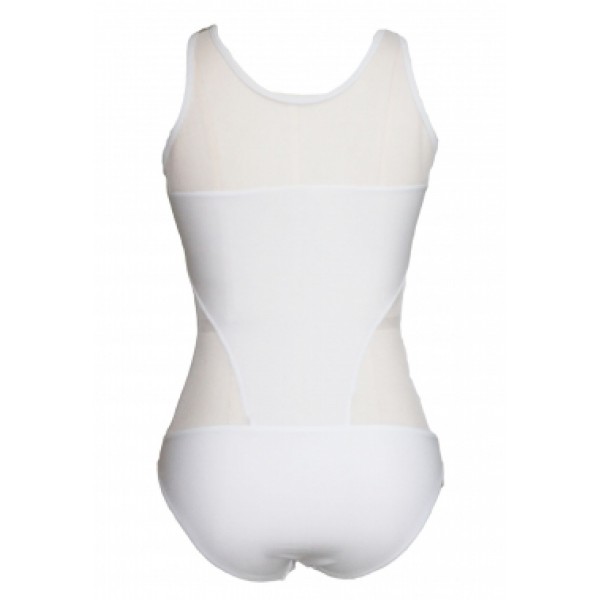 Original white swimsuit with sheer panels. Артикул: IXI39168