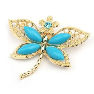 Butterfly brooch with a flower. Артикул: IXI39828