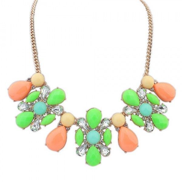 Multi-colored necklace with stones. Артикул: IXI39935
