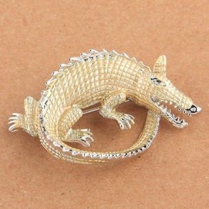 Brooch - Gold crocodile. Артикул: IXI39977