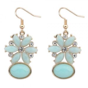 Blue evening earrings. Артикул: IXI40019