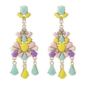 Colorful earrings with stones. Артикул: IXI40056