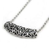 Silver retro necklace