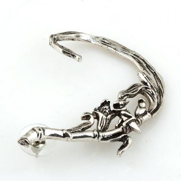 Long silver earring. Артикул: IXI40134