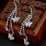 Fashionable earrings with butterflies