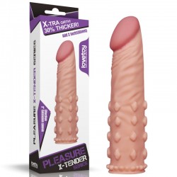 Супер реалистичная удлиняющая насадка на член телесная Pleasure X Tender Penis Sleeve по оптовой цене