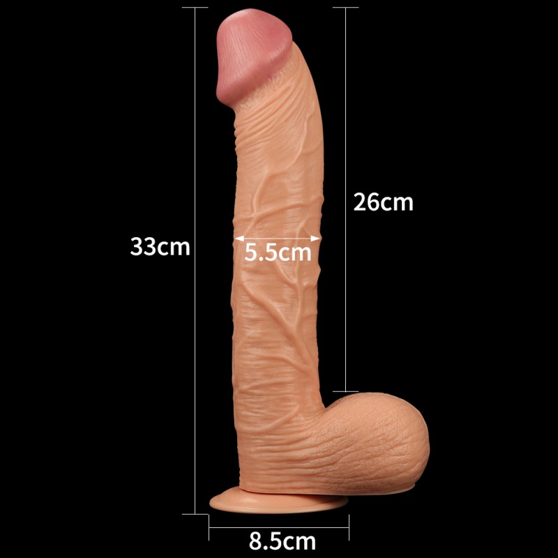 Реалистичный фаллоимитатор на присоске Legendary King Sized Realistic Dildo 12.0. Артикул: IXI40216