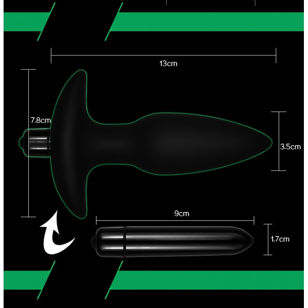 Silicone anal vibro toy Anal Indulgence Collection Fantasy Plug. Артикул: IXI40260