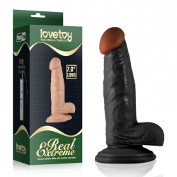 Suction cup dildo black Real Extreme Dildo