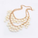 Double pearl necklace