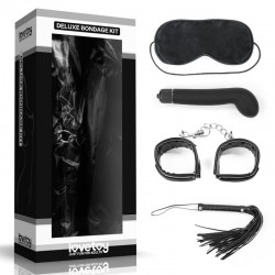 Набор для сексуальных бдсм игр Deluxe Bondage Kit (маска, вибратор, наручники, плеть) по оптовой цене