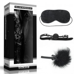 Set for sexual bdsm games Deluxe Bondage Kit (mask, gag, tickler)