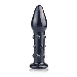 Black glass butt plug Glass Romance 5.5