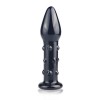 Black glass butt plug Glass Romance 5.5