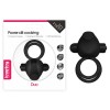 -      Power Clit Duo Silicone Cockring Black