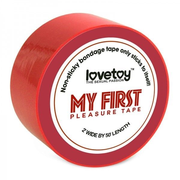 Липкая лента красная скотч для бондажа Sticky Bondage Tape. Артикул: IXI40471