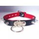 Collar with studs and ring Collar with studs and ring
