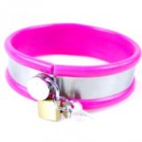 Collar stainless steel big size pink