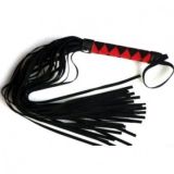 Black braided whip.