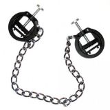 plastic press nipple clamps with metal chain