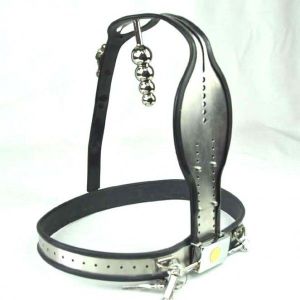 Premium chastity belt with anal plug. Артикул: IXI40564