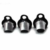 Silicone locks black KSD-G3 for chastity belts CB-6000, 3pcs