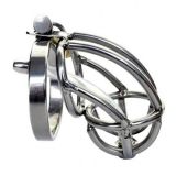 The Captus Stainless Steel Chastity with Urethral Stretching Penis Plug ZA143   