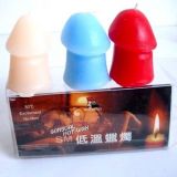 Low temperature wax candles