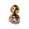        Golden Aluminum Jeweled Anal Plug