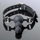 Black Silicone Triple Gag