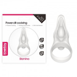 White Power Clit Silicone Cockring