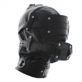   Blackout Bondage Hood Removable Gag