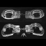 Womens transparent handcuffs