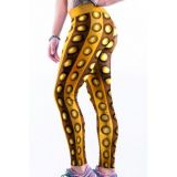 Golden leggins of 3D print