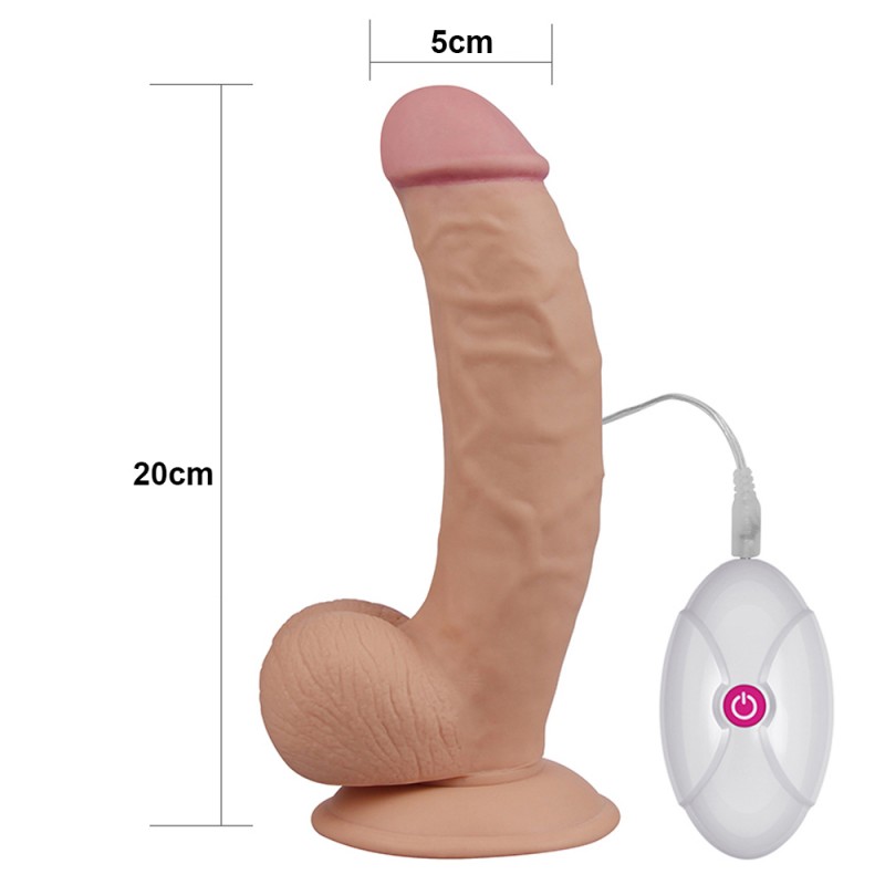 Вибратор на присоске с пультом управления The Ultra Soft Dude Vibrating 8.5. Артикул: IXI46742