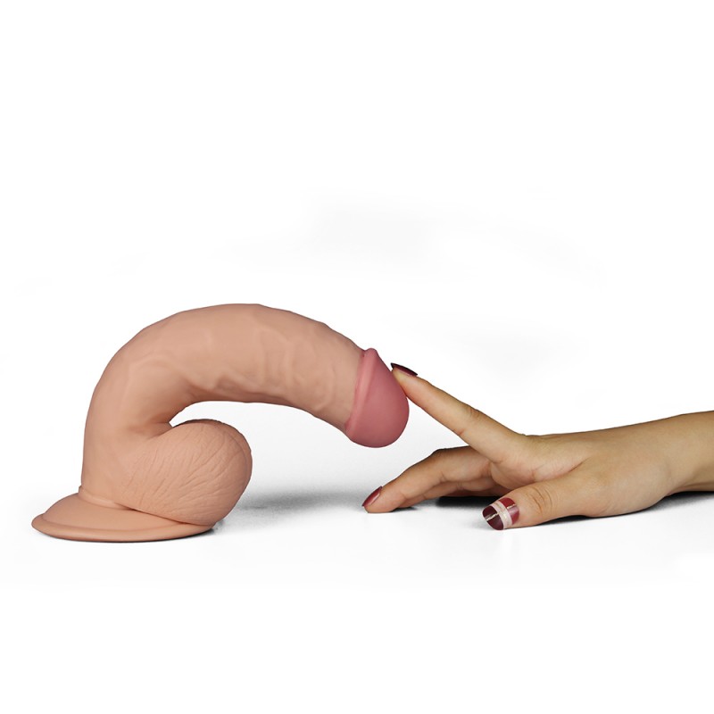 Вибратор на присоске с пультом управления The Ultra Soft Dude Vibrating 8.5. Артикул: IXI46742