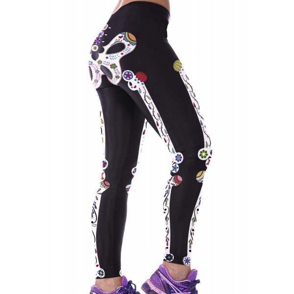 The unusual leggings with stylish print. Артикул: IXI47146
