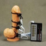 Electro-sex ring for the penis of 4 PCs