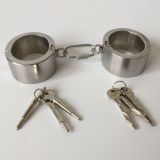 Stainless steel bolt lock handcuffs