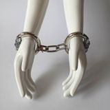 100% Handmade Combination Lock Number Lock Unisex Handcuffs (S/M Size)   