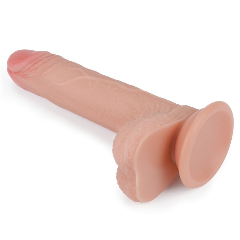 Реалистичный двухслойный фаллоимитатор телесный Dual layered Platinum Silicone Cock. Артикул: IXI48324